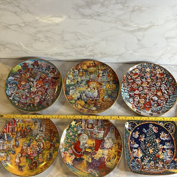 Cat Plates 6 of The Cutest Cat 😻Plates You’ll Ever Find! MeeYoww! Franklin Mint - Picture 17 of 17